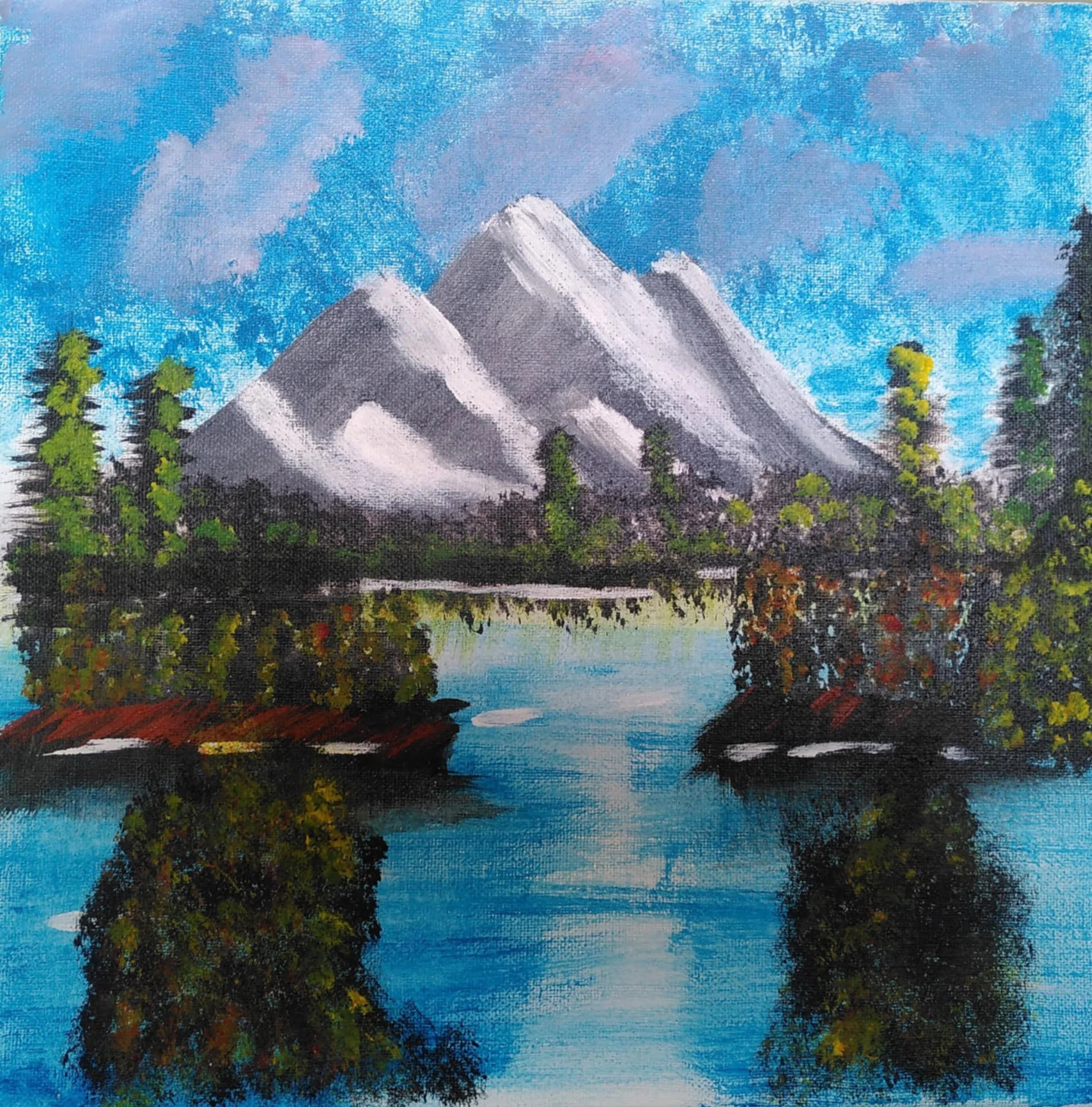 Mountains with clouds